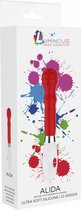 Alida - Ultra Soft Silicone - 10 Speeds - Red - Silicone Vibrators red
