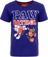 Paw Patrol blauw t-shirt Marshall en Chase | maat 98/104