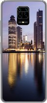 Geschikt voor Xiaomi Redmi Note 10 Lite hoesje - Rotterdam - Water - Wolkenkrabber - Siliconen Telefoonhoesje