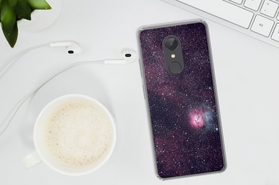 Coque Xiaomi Redmi 5 - Univers - Étoiles - Rose - Garçons - Filles - Enfants - Coque de téléphone en Siliconen