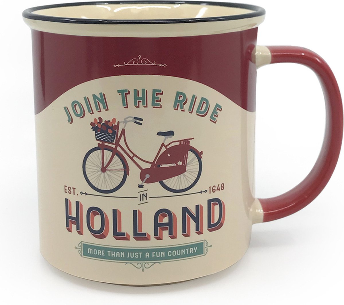 Beker vintage Holland Join the ride