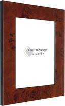 Fotolijst - Wortelnoot - 4 cm breed profiel - Fotomaat 20x25 - Ontspiegeld glas - Art.nr. 1060520251