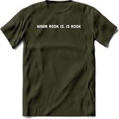 Waar rook is, is rook Spreuken T-Shirt | Dames / Heren | Grappige cadeaus | Verjaardag teksten Cadeau - Leger Groen - M