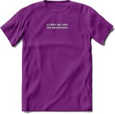 Jij bent wel heel erg nieuwsgierig Spreuken T-Shirt | Dames / Heren | Grappige cadeaus | Verjaardag teksten Cadeau - Paars - L