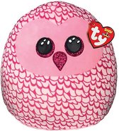 TY Squish A Boo Knuffelkussen Uil Pinky 23 cm