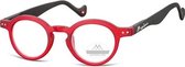 leesbril rond rood sterkte +3,50 (box69)