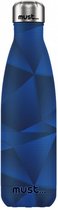 thermosfles Vacuum 500 ml 7 x 26,5 cm RVS blauw