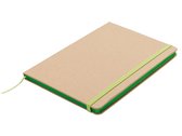 notitieboek Eco-friendly A5 papier bruin/lime