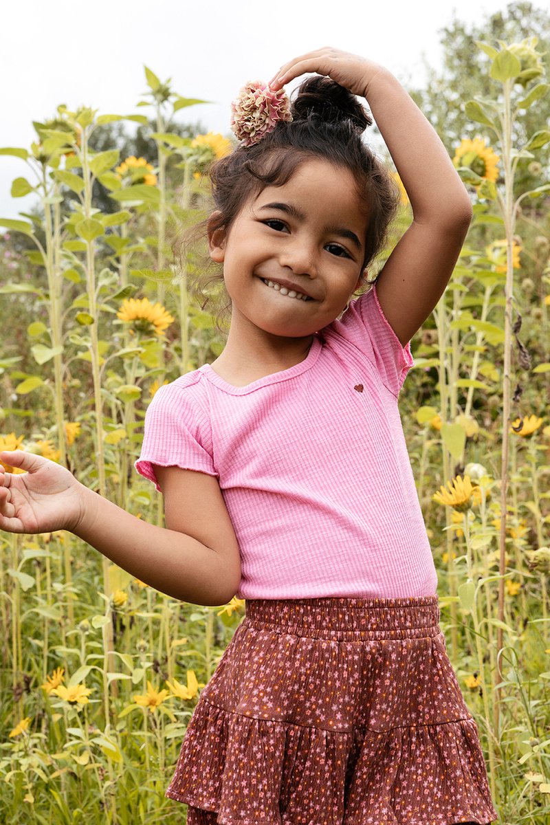 Looxs Revolution 2212-7454-232 Meisjes Shirt - Maat 92 - Roze van nnb
