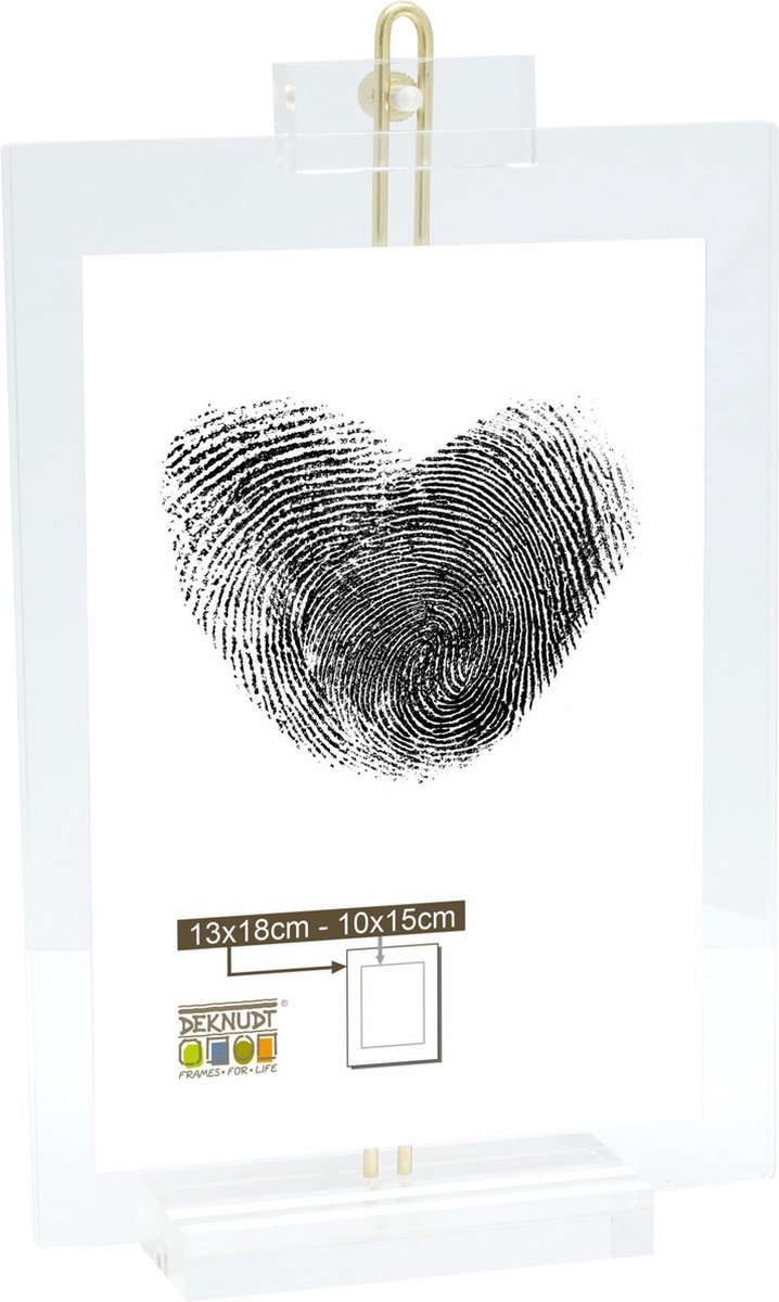 Deknudt Frames fotohouder S58SH1 - transparant - kunststof - 13x18 cm