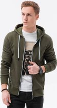 Vest - heren - Effen - Basic - B977 - Olive - Donkergroen