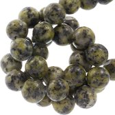 Labradoriet Kralen (8 mm) Dark Lime (46 stuks)
