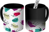 Magische Mok - Foto op Warmte Mokken - Koffiemok - Patronen - Ogen - Kleuren - Magic Mok - Beker - 350 ML - Theemok