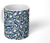 Mok - Koffiemok - Panterprint - Pastel - Patronen - Mokken - 350 ML - Beker - Koffiemokken - Theemok