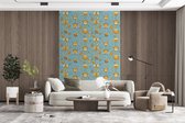 Behang - Fotobehang Patronen - Vintage - Bloemen - Breedte 225 cm x hoogte 350 cm