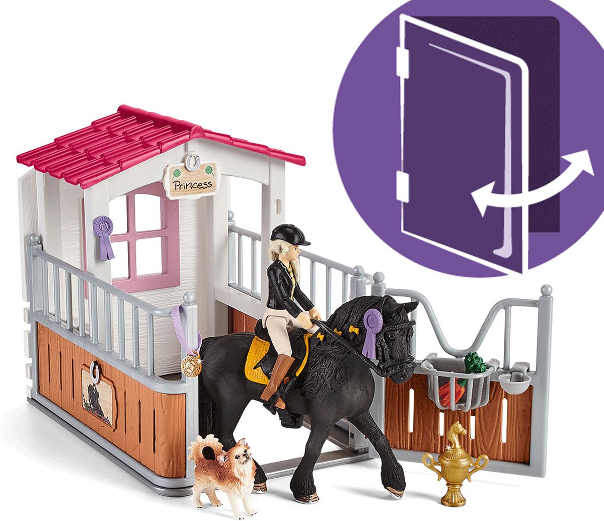 schleich HORSE CLUB - Speelfigurenset - Paardenstal met Horse Club Tori & Princess - Kinderspeelgoed voor Jongens en Meisjes - 5 tot 12 jaar - 14 Onderdelen - 42437 — afbeelding 6
