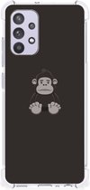 Smartphone hoesje Geschikt voor Samsung Galaxy A32 4G | A32 5G Enterprise Editie Hoesje Bumper met transparante rand Gorilla