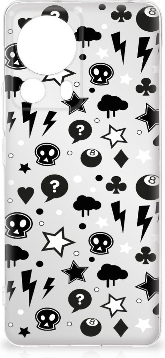 Silicone Back Case Xiaomi 13 Lite Silver Punk