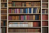 Fotobehang - Vlies Behang - Boekenkast vol Boeken - Boekenbehang - Bibliotheek - 254 x 184 cm