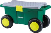 Draper Tools Tuingereedschapswagen en kruk groen 56x27,2x30,4 cm 60852