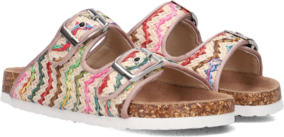 Colors Of California Sandal Multicolor Slippers - Meisjes - Beige - Maat 30