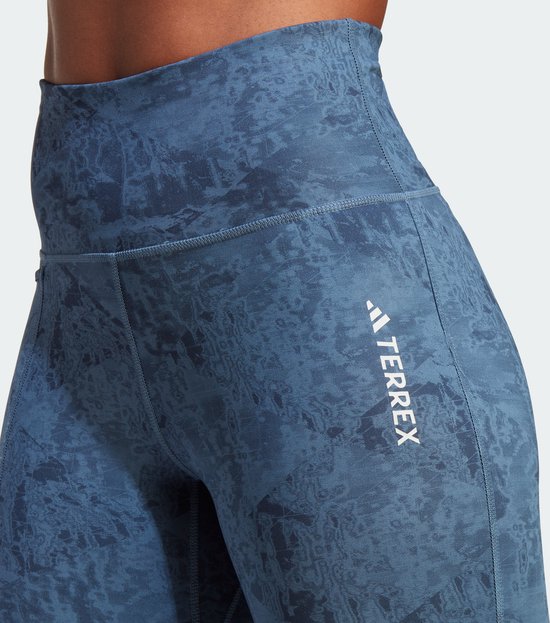 adidas TERREX Terrex Multi Allover Print Legging - Dames - Blauw - 40 van Adidas — afbeelding 5