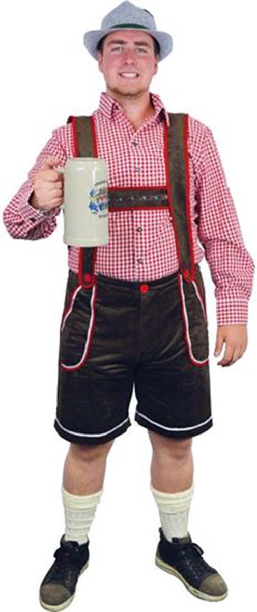 Tiroler broek deluxe bruin (mt 56)