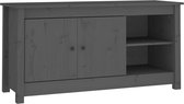 vidaXL - Tv-meubel - 103x36,5x52 - cm - massief - grenenhout - grijs