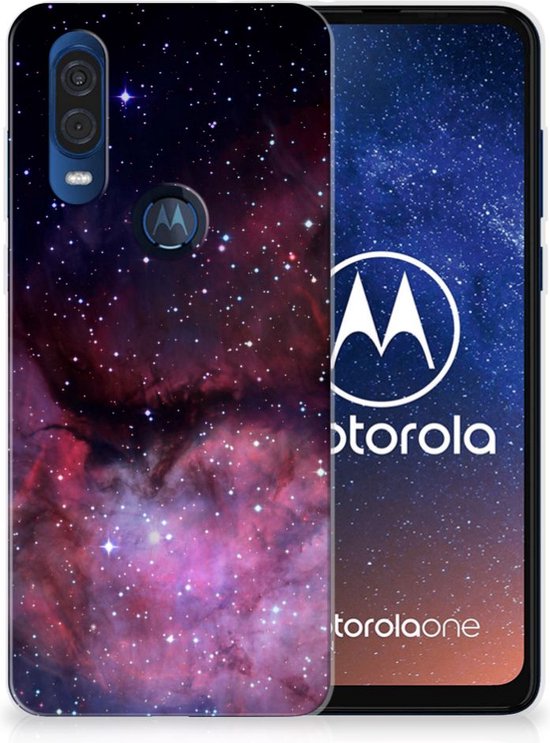 TPU Hoesje geschikt voor Motorola One Vision Galaxy
