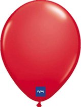 Folat - Folatex ballonnen Metallic Rood 30 cm 10 stuks