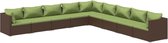 vidaXL-9-delige-Loungeset-met-kussens-poly-rattan-bruin