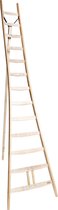 Driepootladder - 13 treden/sporten - Stahoogte 338 cm - Houten ladder