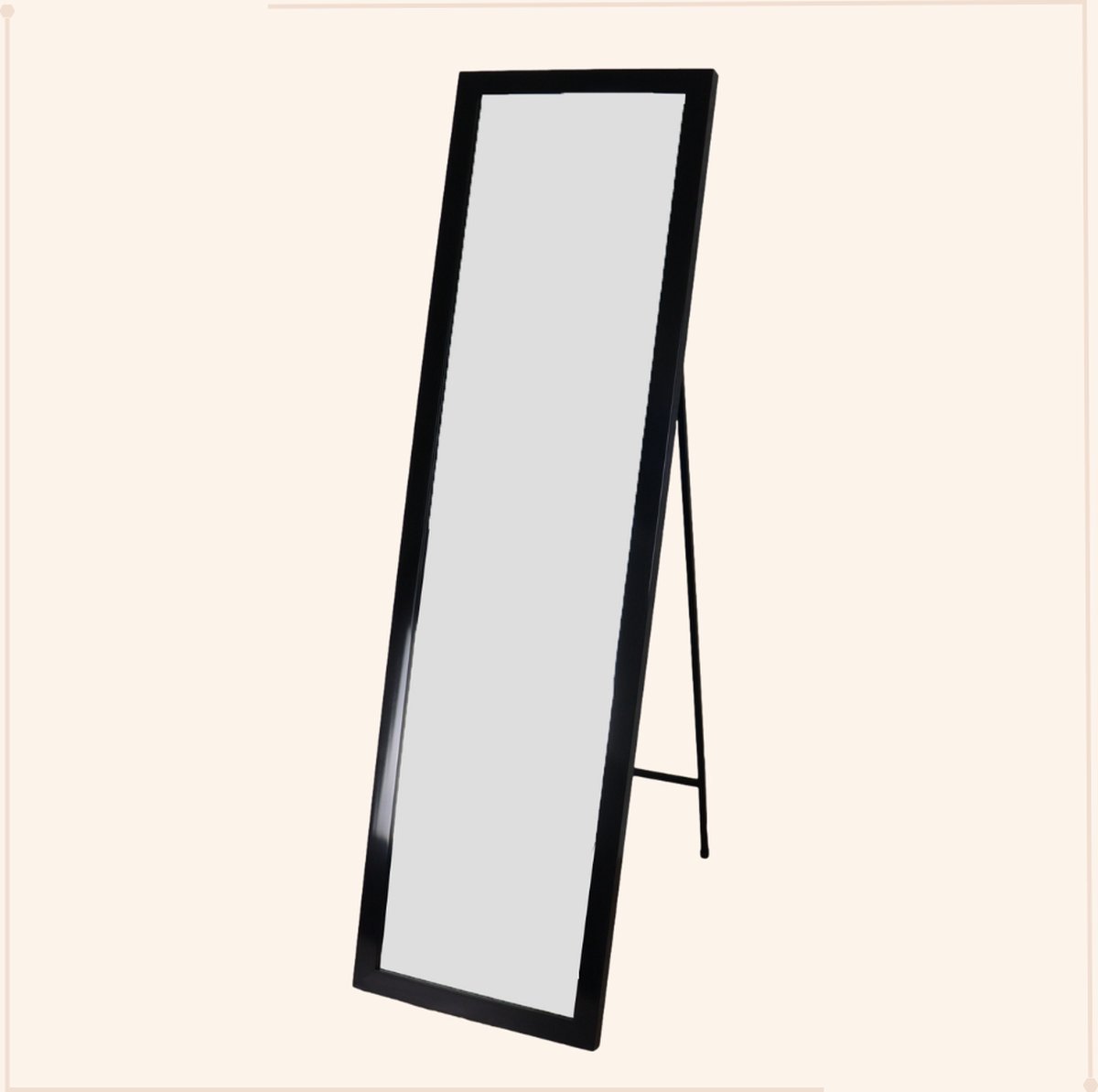 HOMCOM Staande Spiegel, Wandspiegel, 37 cm x 40 cm x 155 cm, met
