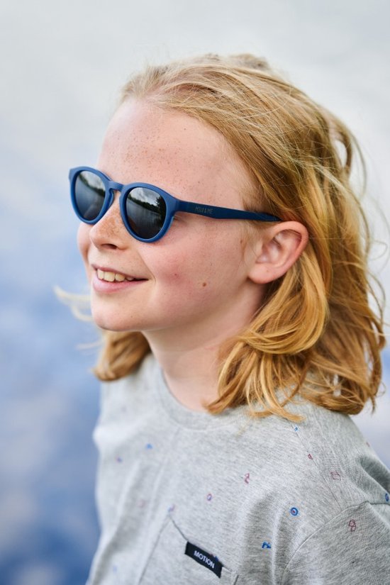 Milo & Me zonnebril Chris - 10-12 jaar - donkerblauw/lichtblauw — afbeelding 2