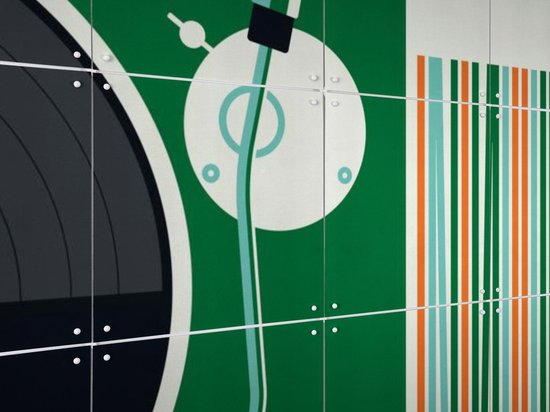 IXXI Record Player - Décoration murale - Vintage - 140 x 100 cm