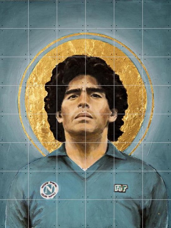 IXXI Diego Maradona - Wanddecoratie - Portretten - 120 x 160 cm