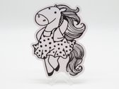 Prachtig Paard Sticker - Dieren in het Dagelijks Leven | Vera's Arts & Dice | Schattige Stickers - Handgemaakte Stickers - Journaling - Bullet Journal - Scrapbooking - Leuke Stickers - Laptop Sticker - Telefoon Sticker