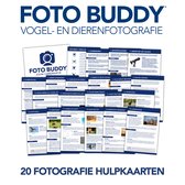 Foto Buddy - Vogel- en Dierenfotografie - 20 Fotografie Hulpkaarten - Iedere situatie de baas!