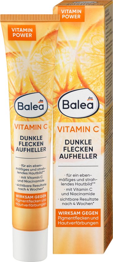 Crème Visage éclaircissante à La Vitamine C Balea - 50ml, Contre Les Taches Brunes Et Les Cernes, Sans Alcool