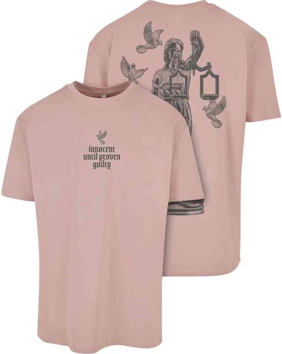 Mister Tee - Justice Oversize Heren T-shirt - XS - Roze