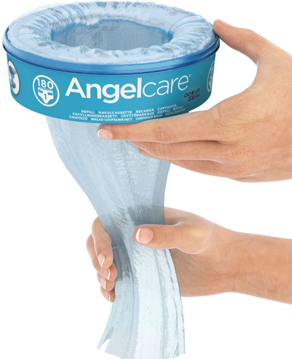 Angelcare Recharge Cassette Diaper Bucket - Cartouche de recharge d'origine  - 9 pièces