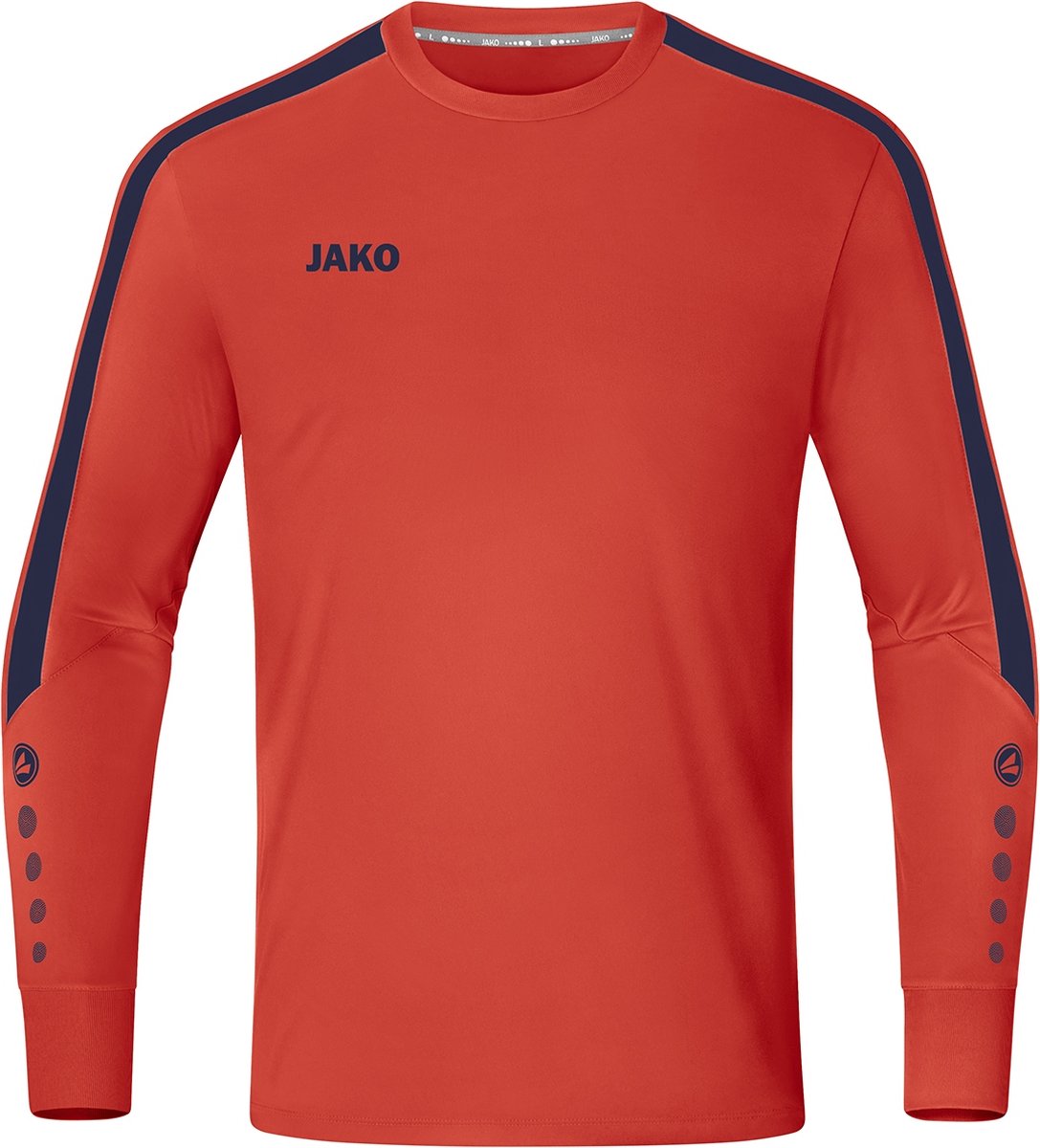 Jako Power Keepershirt Lange Mouw Heren - Flame / Marine | Maat: L