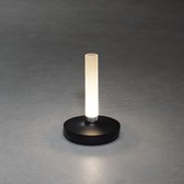 Biarritz tafellamp | 1 lichts | wit / zwart | 20,5 cm | accu / batterij | oplaadbaar | USB