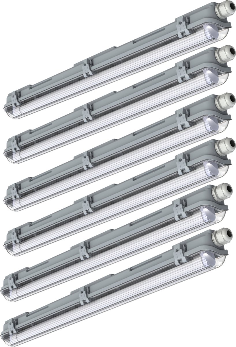 FastFix LED TL Armaturen 150 cm incl. LED TL lampen - Geschikt voor alle ruimtes - 6 stuks