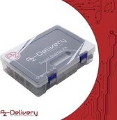 AZDelivery elektronica project kit Microcontroller Board, Power Supply Module, Servo, Stepper en DC-motoren sensor, starter kit compatibel met Arduino