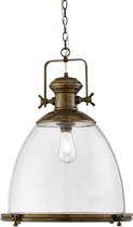 Searchlight INDUSTRIAL PENDANT LARGE - Hanglamp - 1 Lichts - Bruinbrons