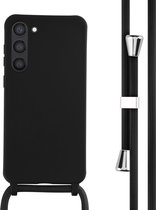 iMoshion Hoesje Geschikt voor Samsung Galaxy S23 Plus Hoesje Met Koord - iMoshion Siliconen hoesje met koord - Zwart