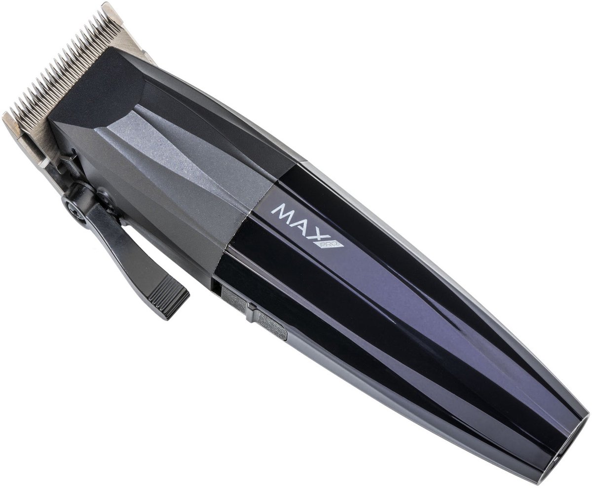 Max Pro Fade Clipper - Tondeuse Draadloos - Haartrimmer - Baardtrimmer - Zwart - Voor Alle Haartypen - Inclusief Reinigingsborstel