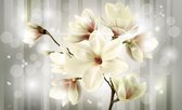Papier peint photo - Papier peint intissé - Magnolia Fleurs Art - Sparkling Magnolias - 208 x 146 cm