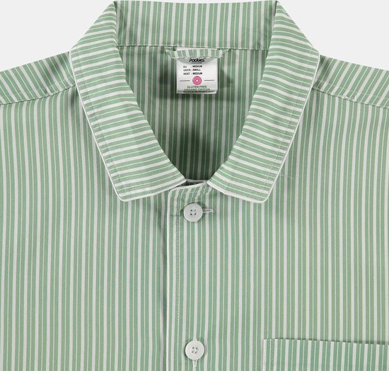 Pockies - Green Doubles Pyjama Shirt - Pyjama Shirts - Maat: L